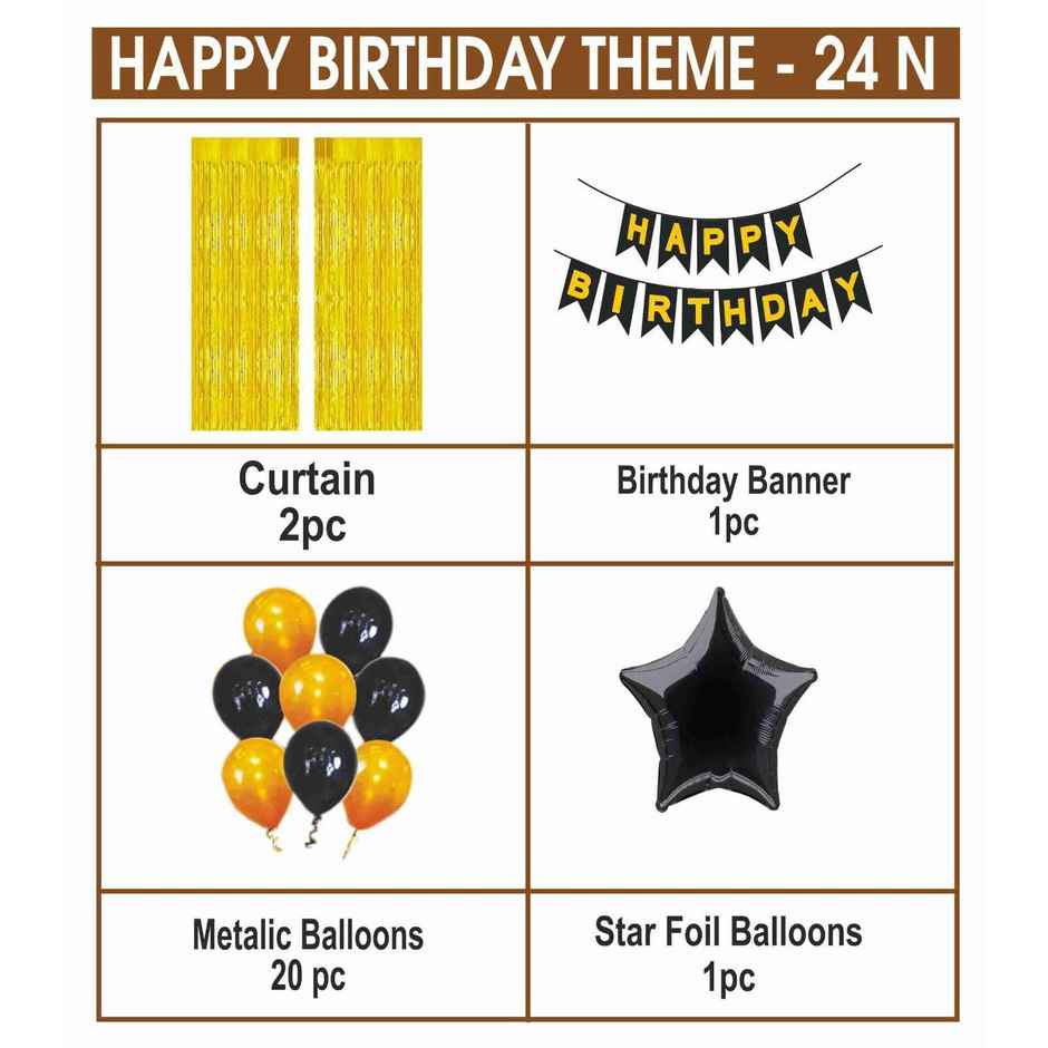 Happy Birthday Theme | Assorted Colours | Let's Vybe