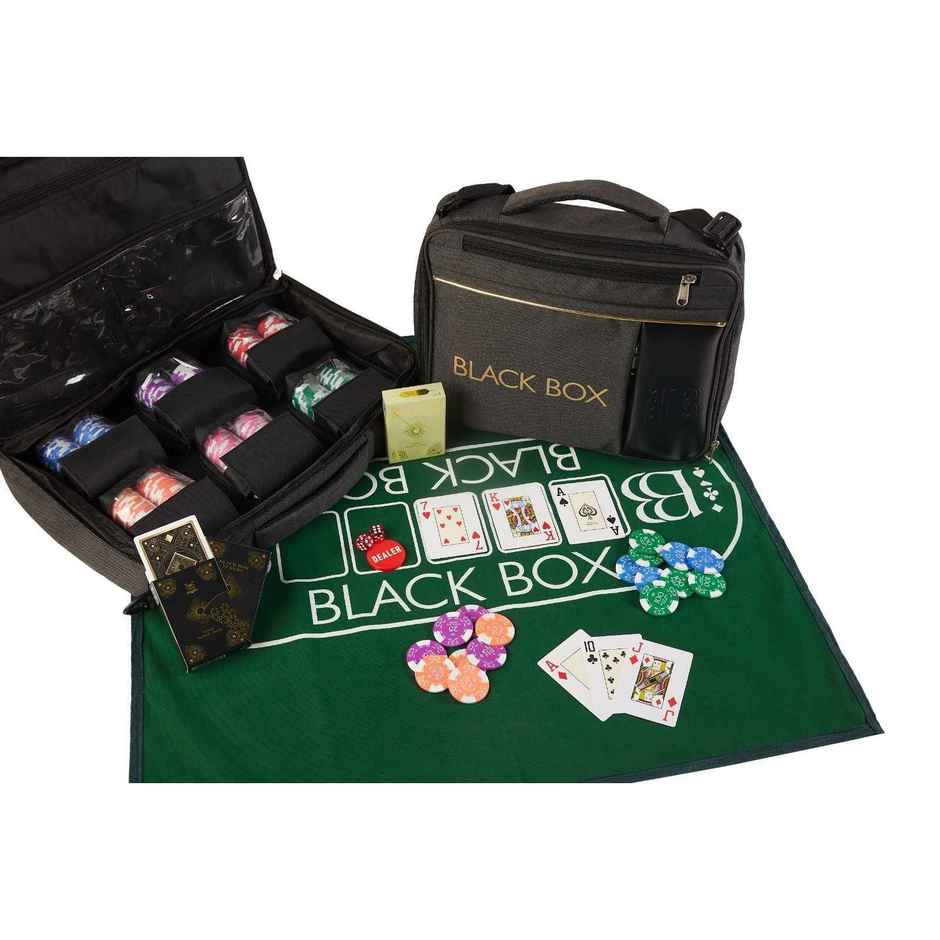 Parksons Box Poker Set | Black - 300 Chips