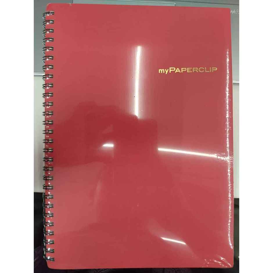 myPAPERCLIP - Neo Wiro Series NoteBook, 160 Pages, B5-Ruled-Red