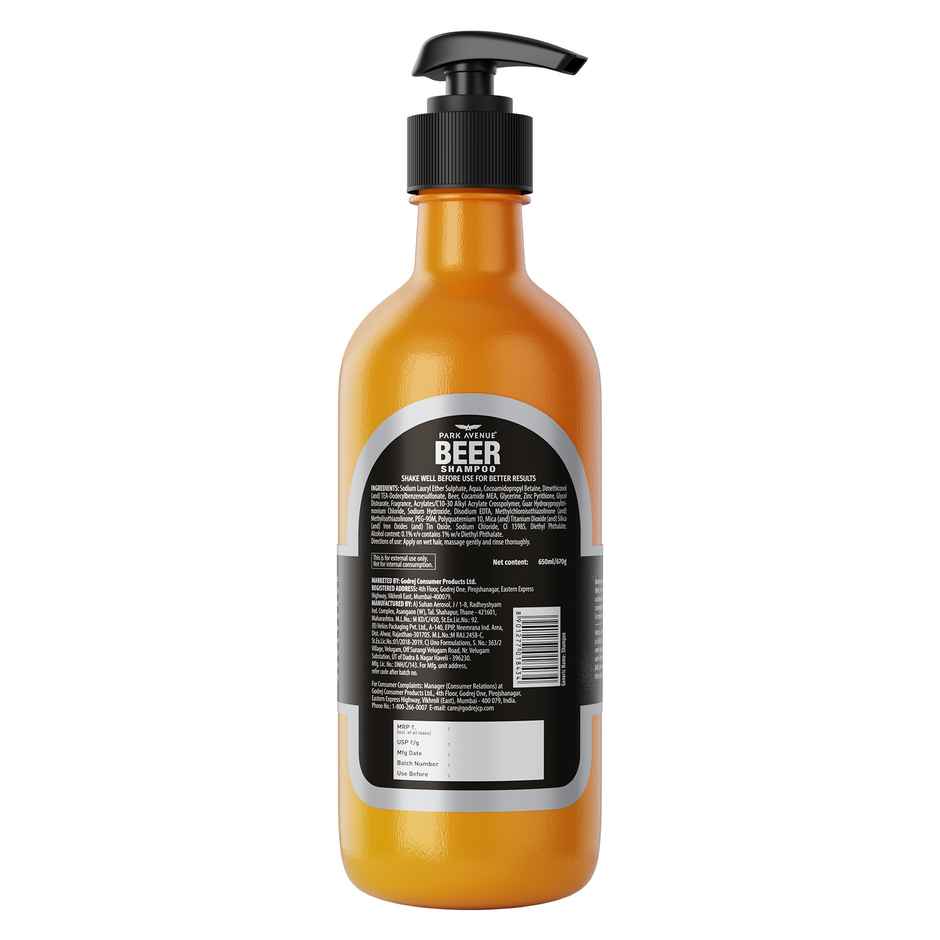 Park Avenue Beer shampoo - Antidandruff