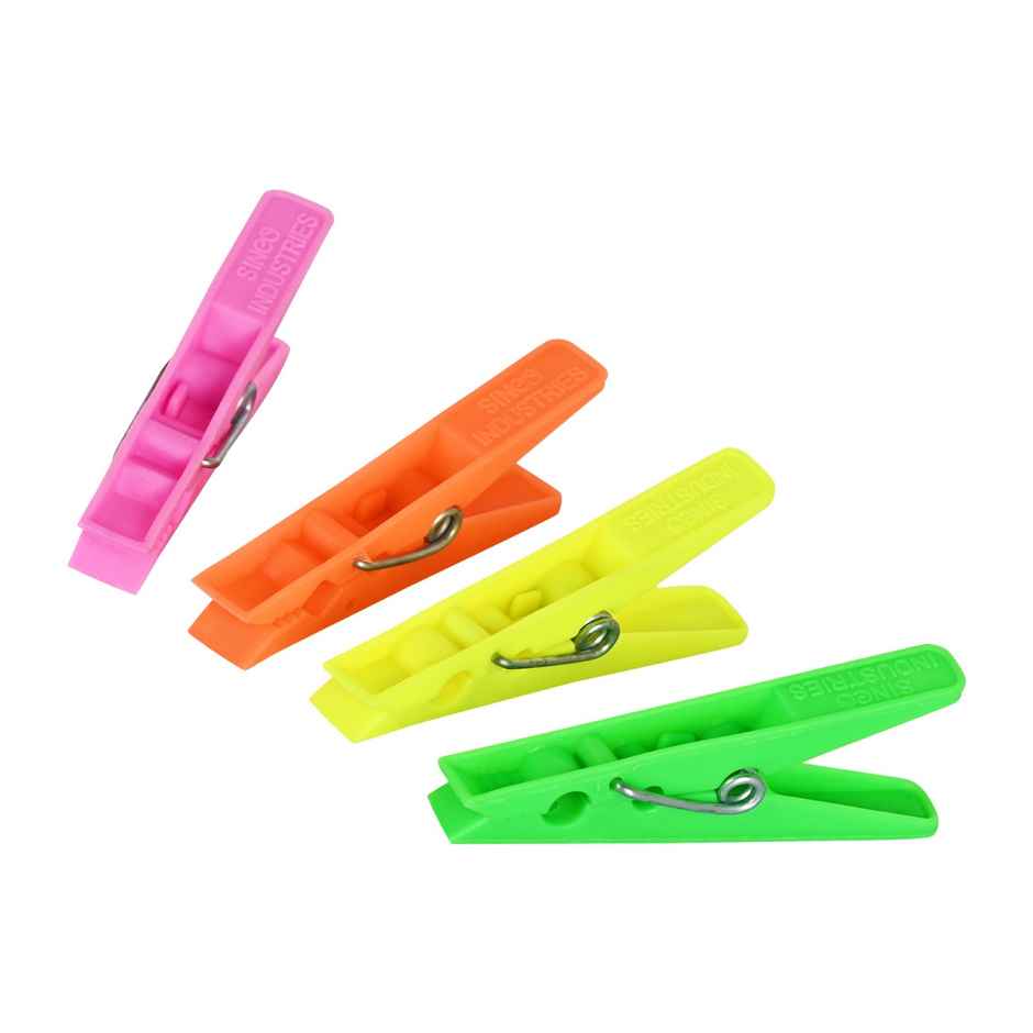 Sinco Misha Gold Cloth Clips / Cloth Pegs - Pack of 1 (12 Pieces)