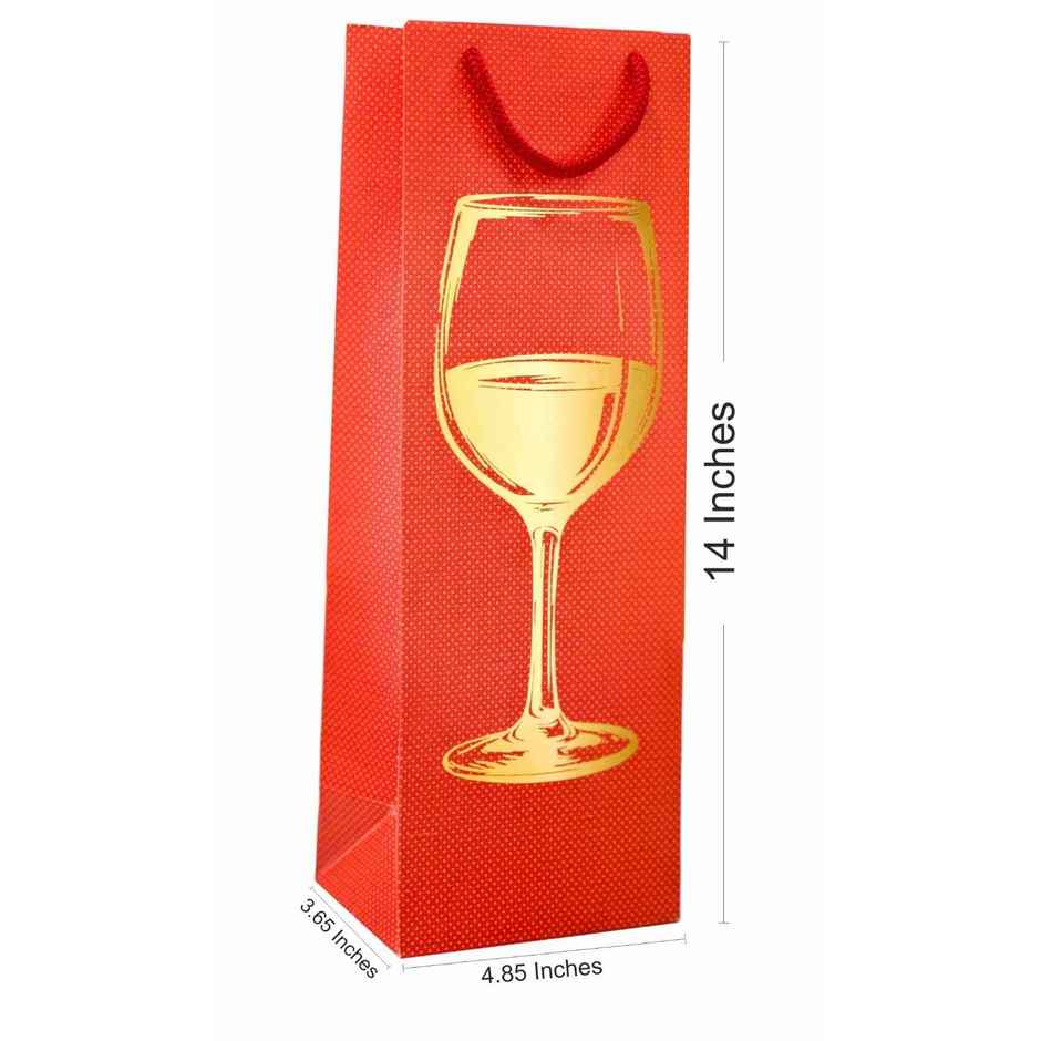 Premium Wine Bag | Red | Let's Vybe
