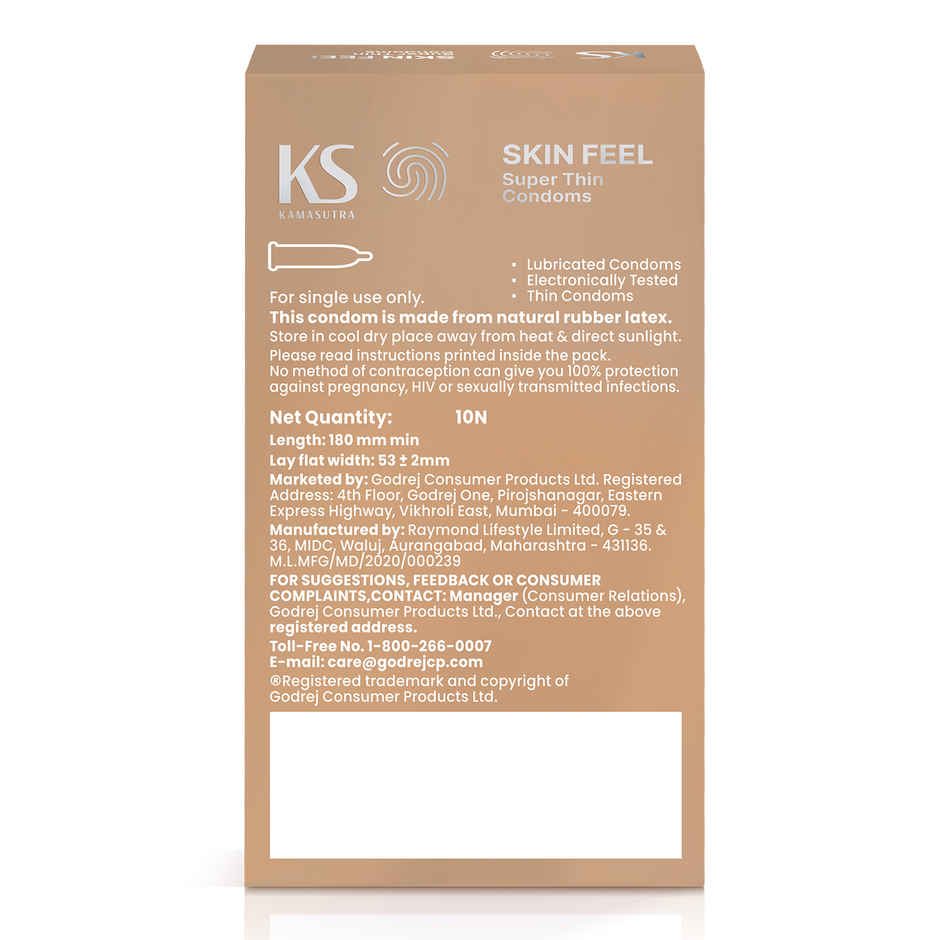 KamaSutra Skin Feel Thinnest Condoms for Men