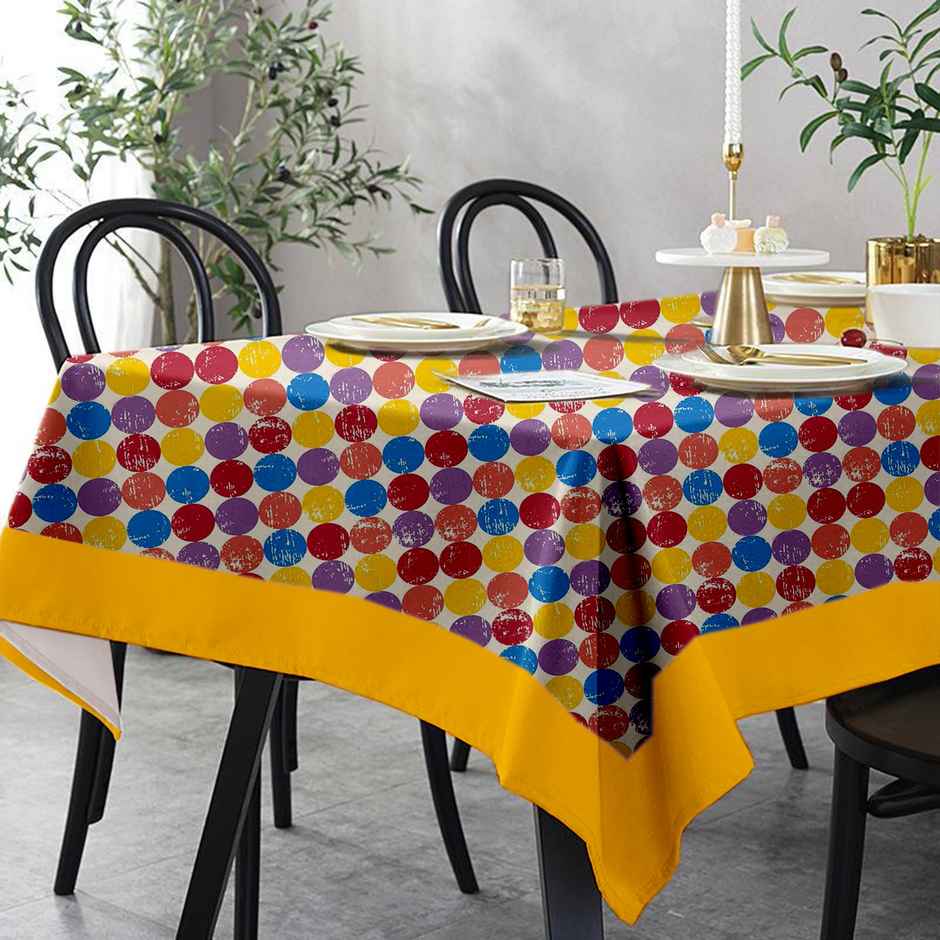 Lushomes Dining Table Cover - 8 Seater | Titac Printed | 60 x 180 inch