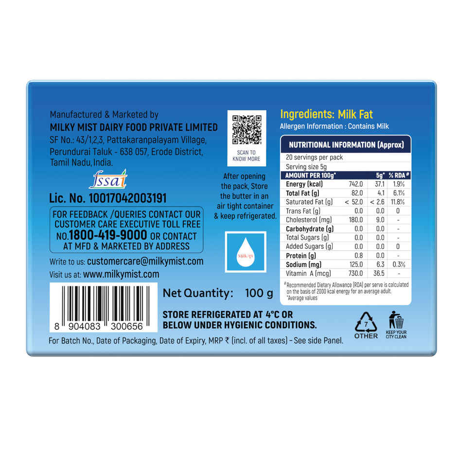 Milky Mist Cooking Butter Unsalted Combo