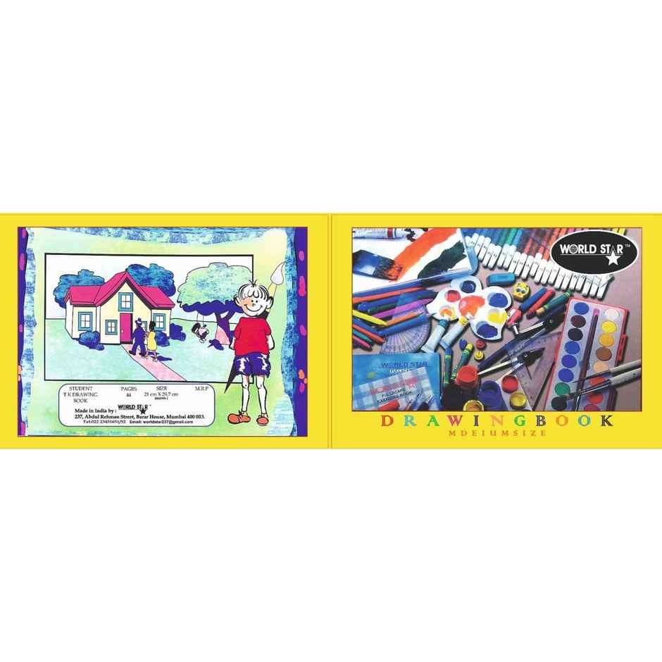 ABK Yellow Drawing Book Unruled 36 Pages 29 x 21 cm