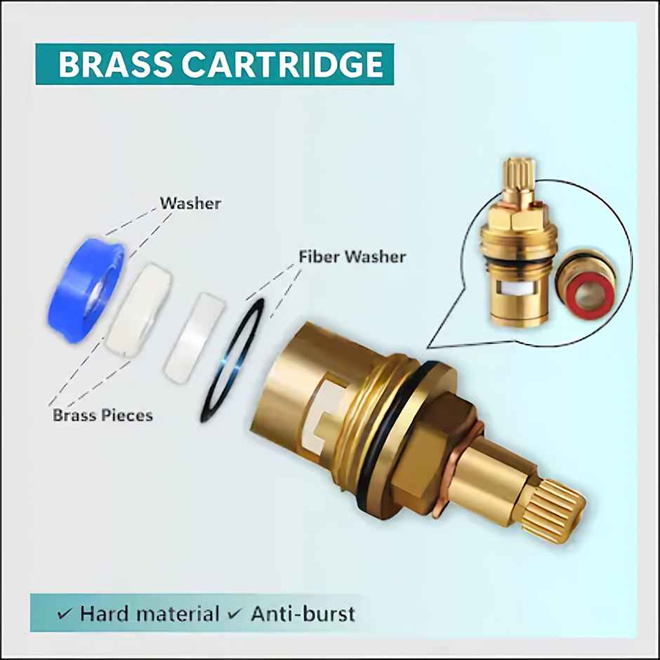 Clayplus Cello Pillar Faucet Suitable For WallHung Basin | Table Top Basin | Pedestal Basin