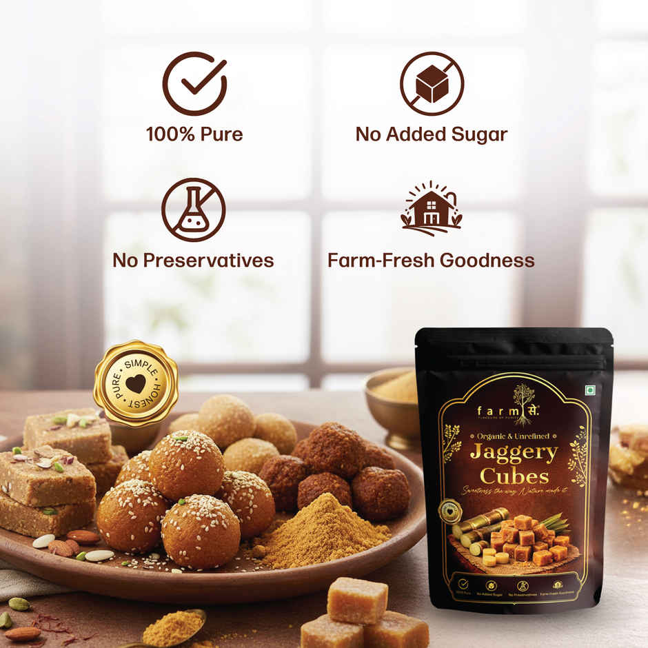 Farmse Chemical Free & Pure Jaggery Cubes