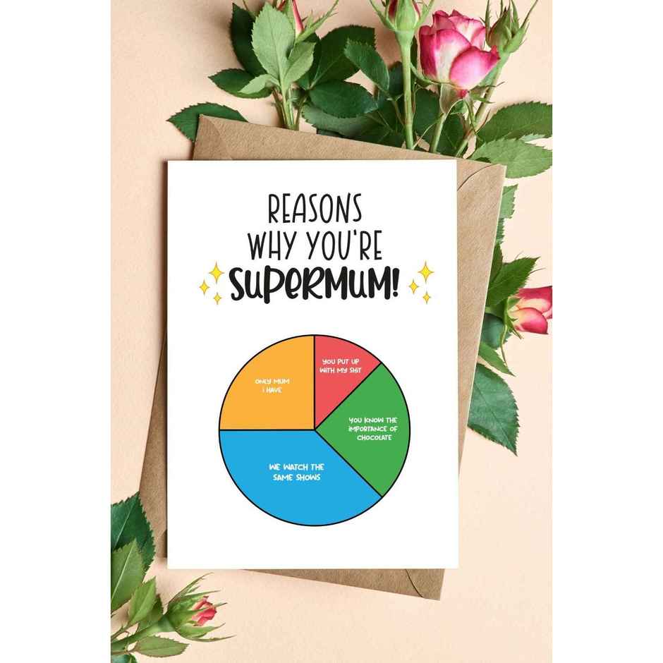 Super Mom Greeting Card | Vibebling