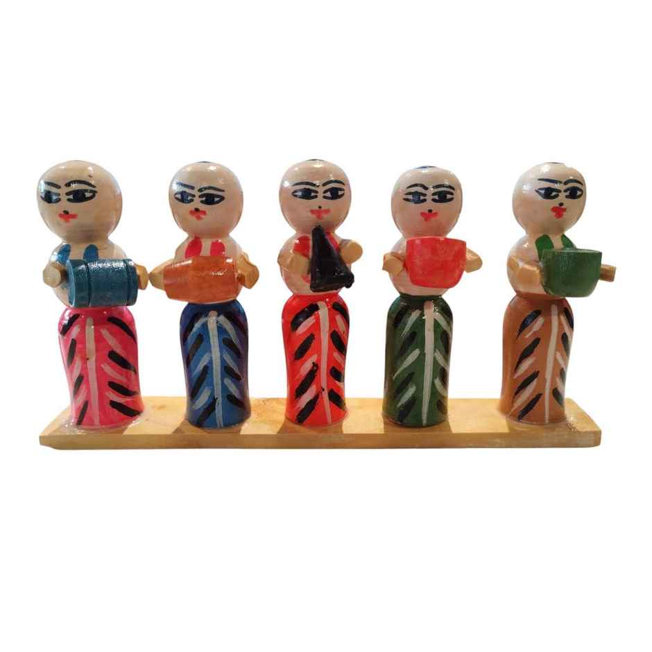 Brahmins Wooden Dasara Doll | Multicolour | Svasti