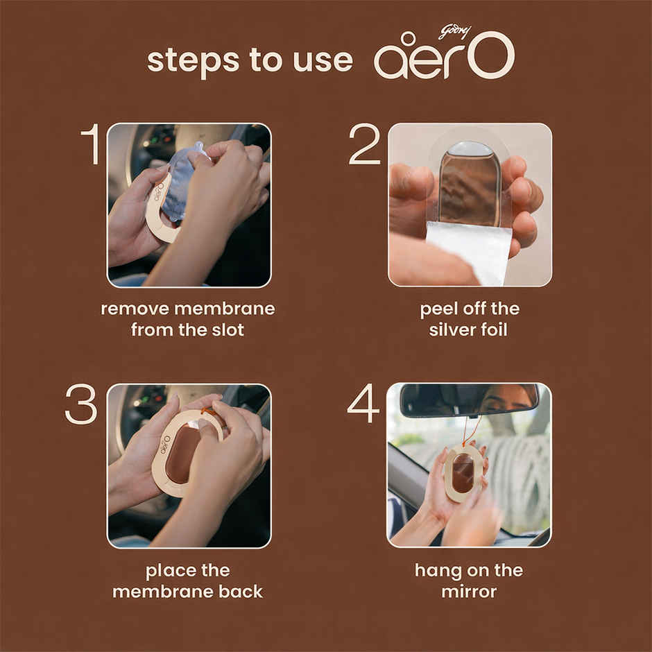 Godrej Aer Caramel Latte Hanging Car Freshener
