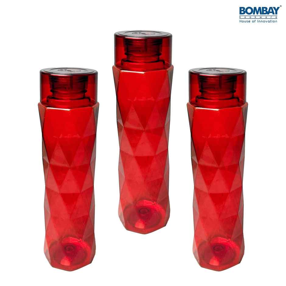 Aqua BPA-free Plastic Water Bottle | Each 1 L | Red