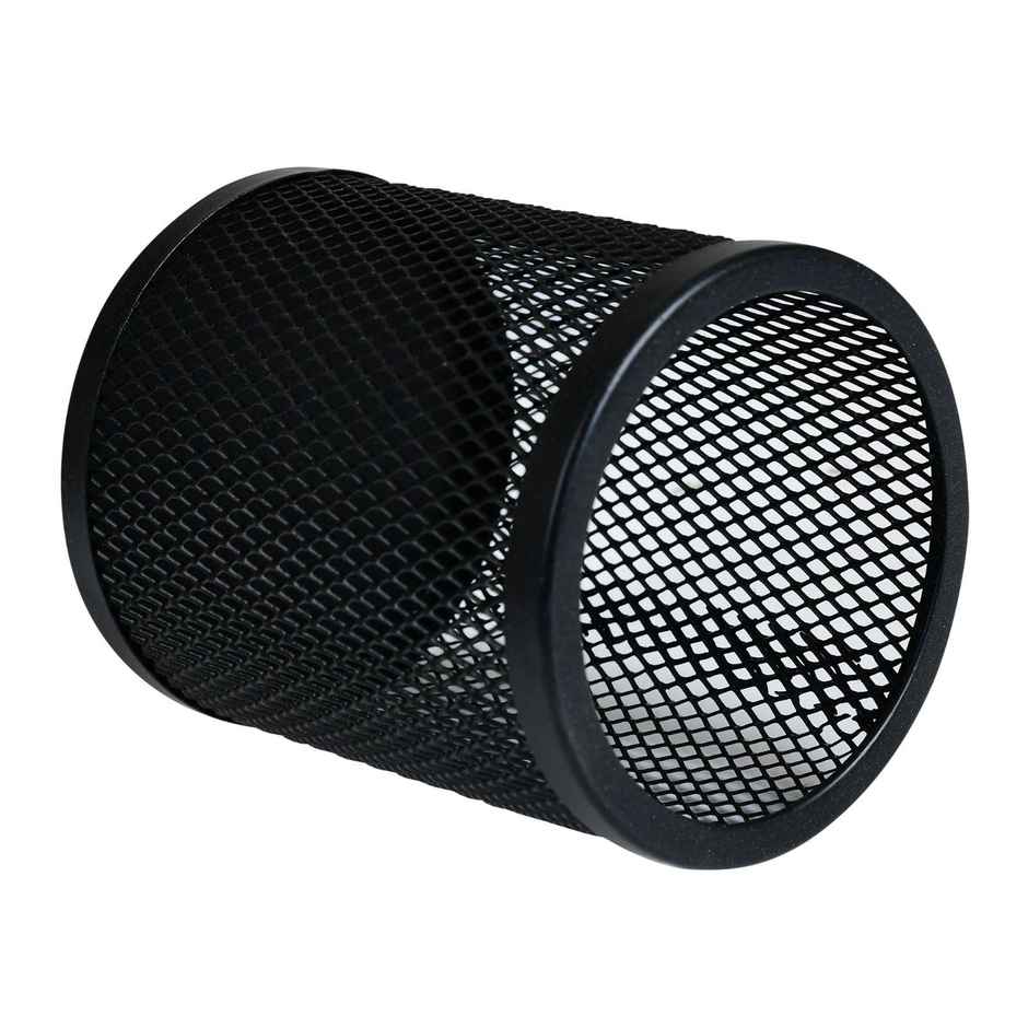 Worldone Mesh Metal Pencil/ Pen Holder (Black)