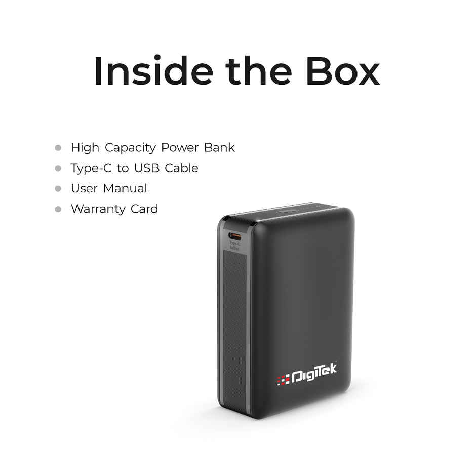 Digitek Power Bank (DPB 20000 PD QC) Black