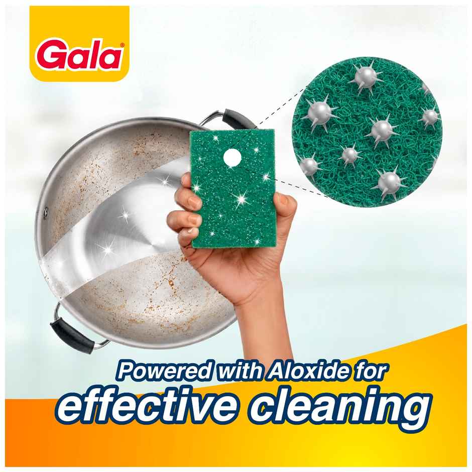 Gala Sparkle Magic Utensil Green Scrubber Pad