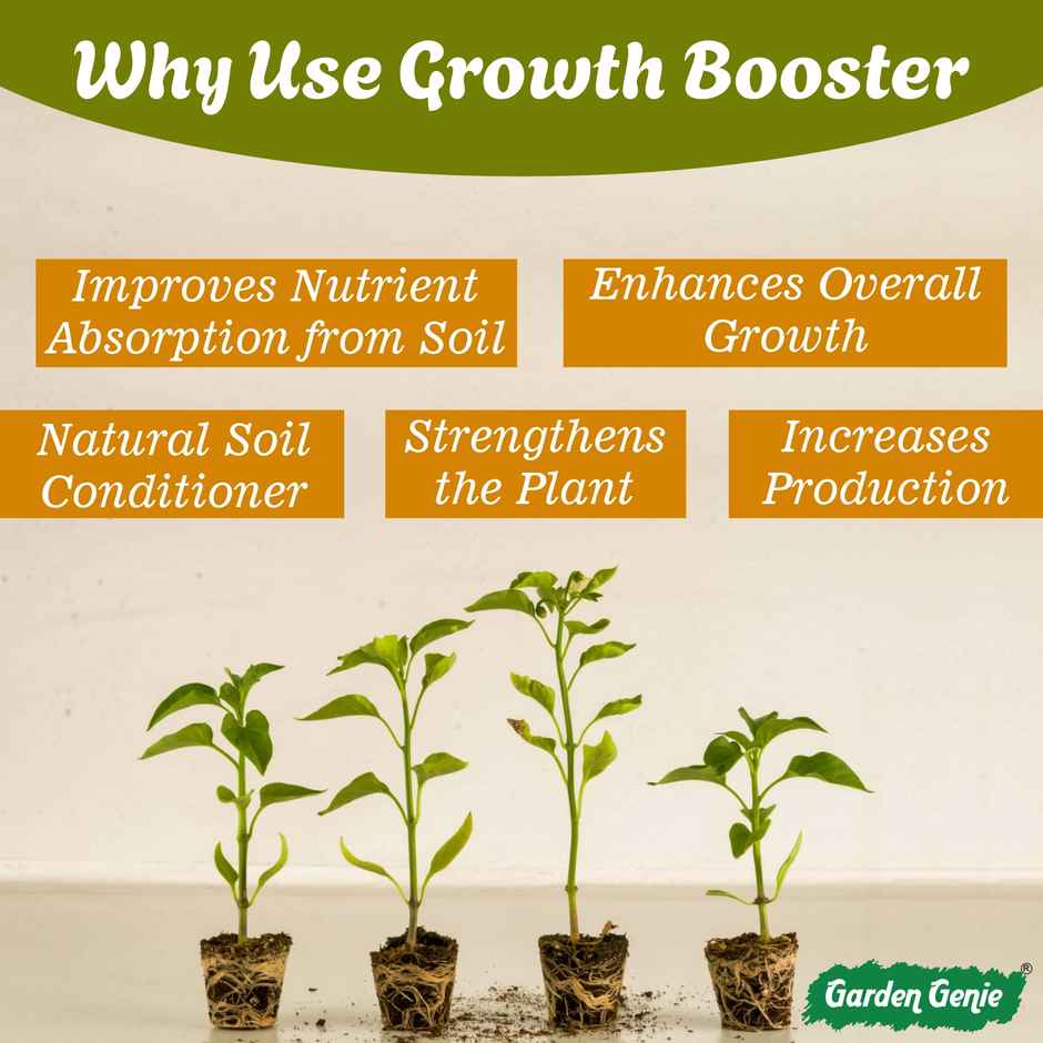 Garden Genie Growth Booster for Plants | Organic Liquid Fertilizer for Plant Boost