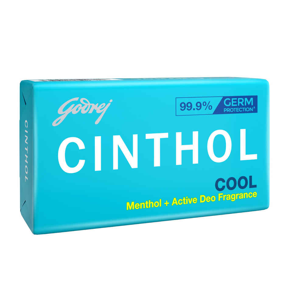 Cinthol Cool Bath Soap - Grade 1 Soap - For All Skin Types