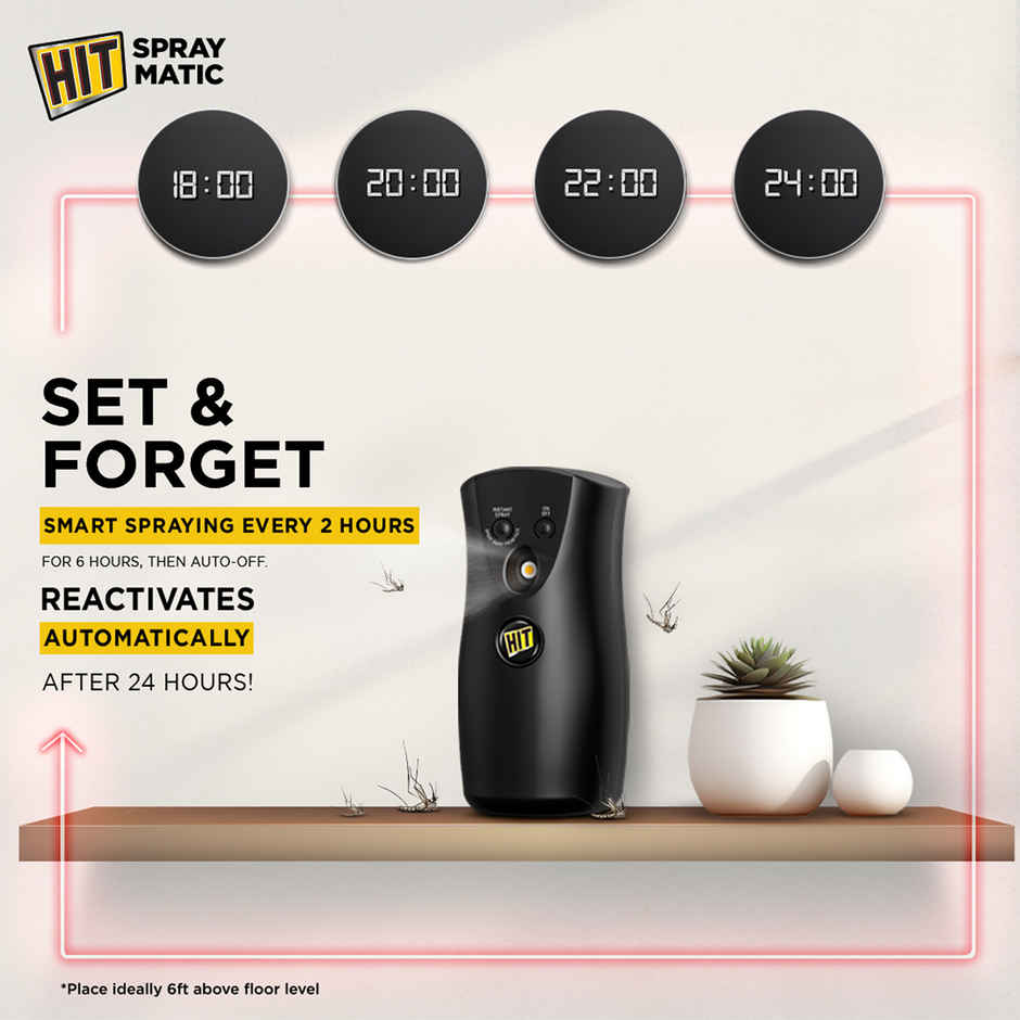 Hit Spray Matic Mosquito Repellent Refill Combo