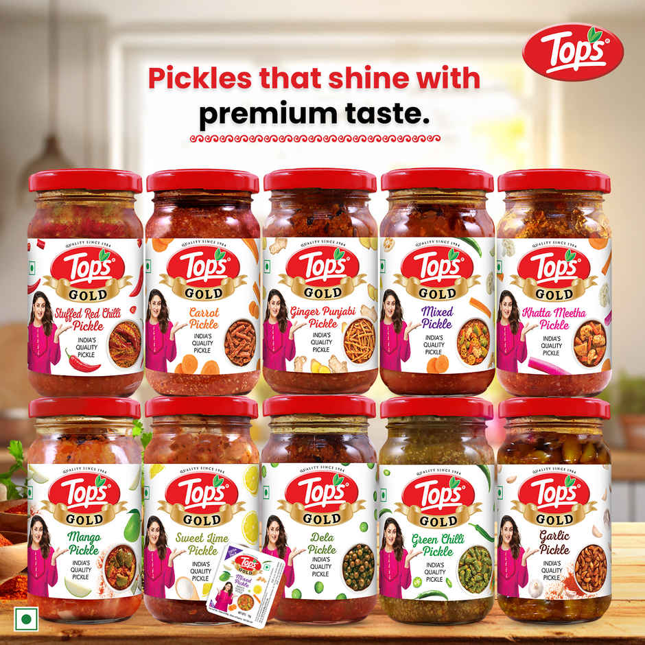 Tops Gold Green Chilli Pickle