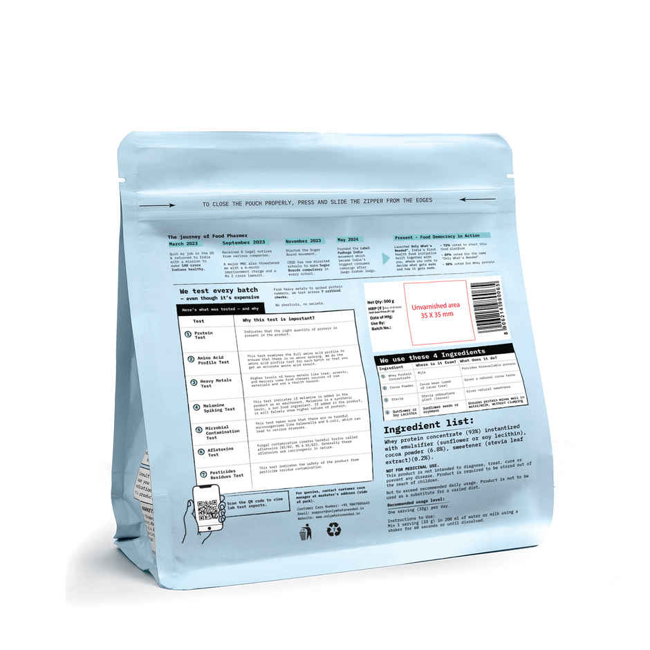 Only What's Needed 24g Whey Protein Concentrate