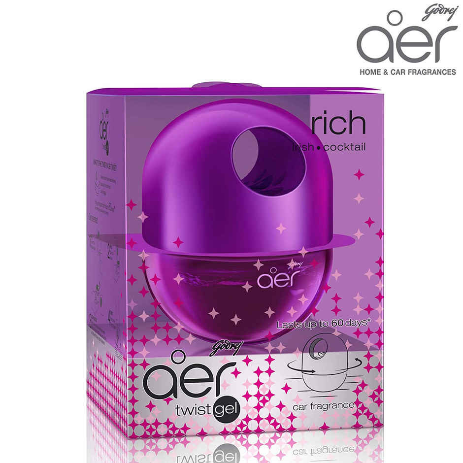Godrej Aer Twist Car Air Freshener Gel Car Accessories Rich Irish Cocktail