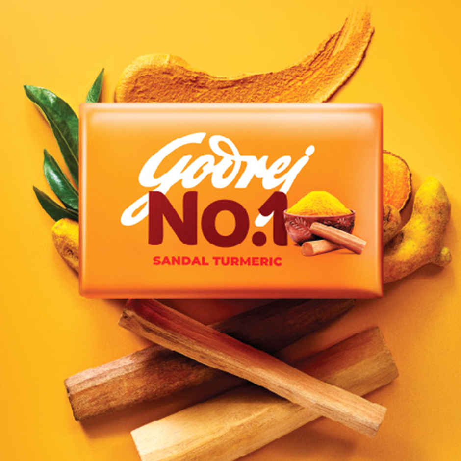 Godrej No.1 Bath Soap - Sandal & Turmeric