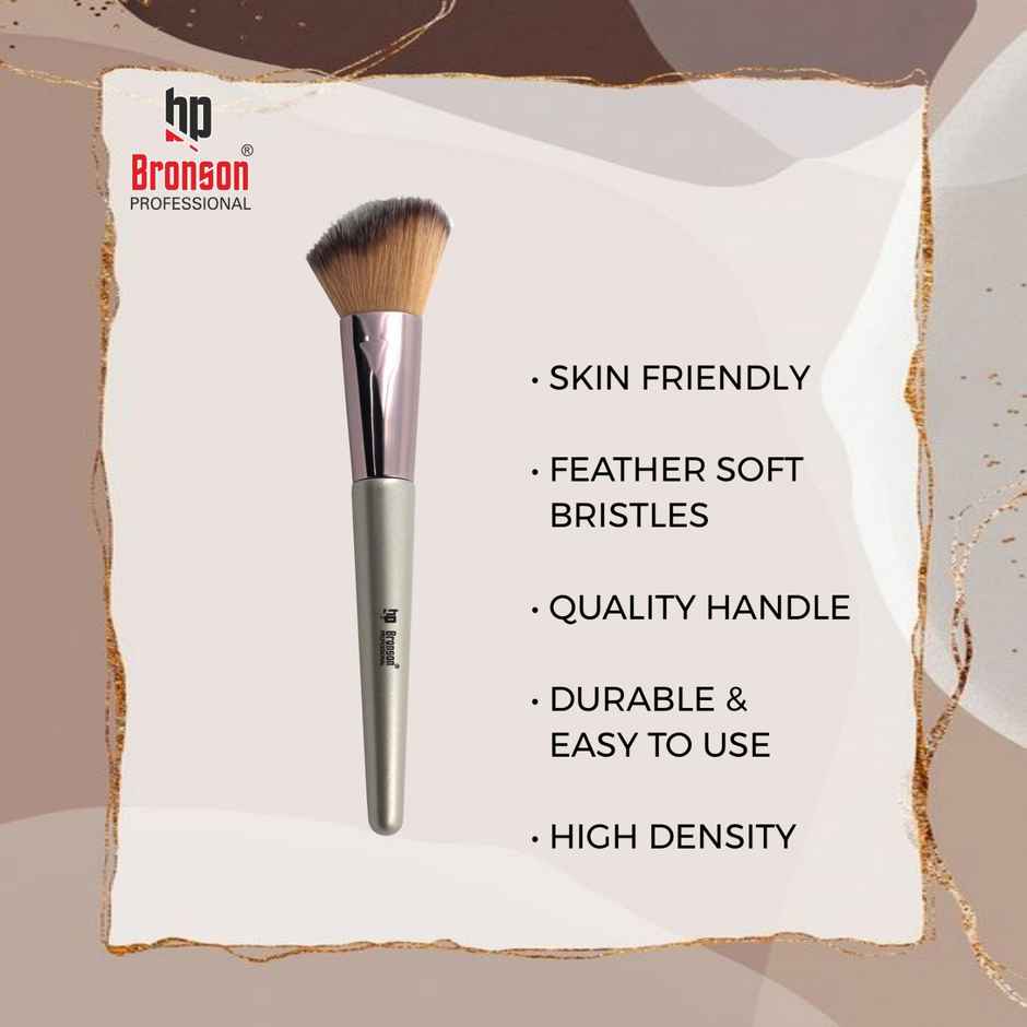 Bronson Professional Face & Eye Brush Set of 6 with Synthetic Fibres and Easy Blending For Cream