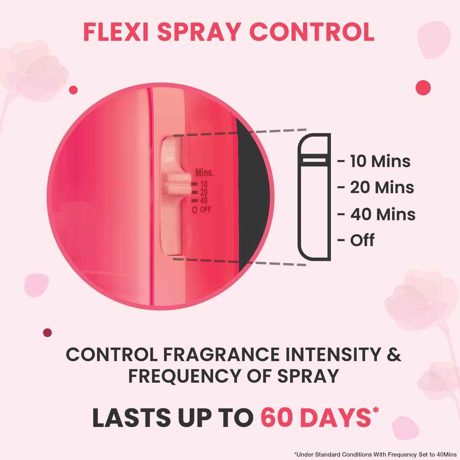 Godrej Aer Matic Petal Crush Pink Automatic Room Freshener | Machine + Refill