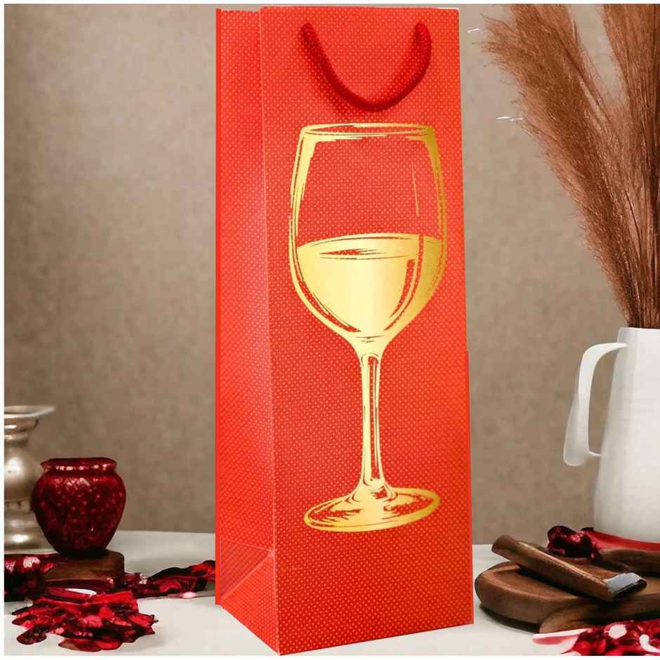 Premium Wine Bag | Red | Let's Vybe