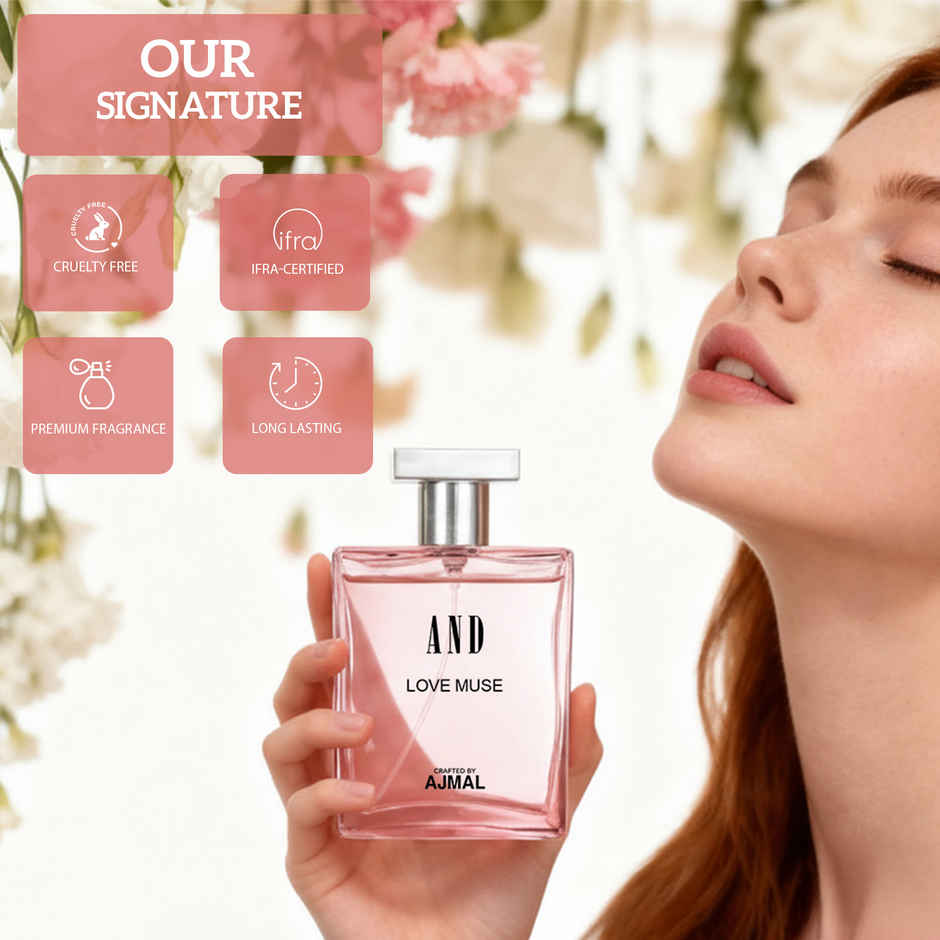 Ajmal Love Muse Eau De Perfume | Long Lasting Scent Spray Gift For Women