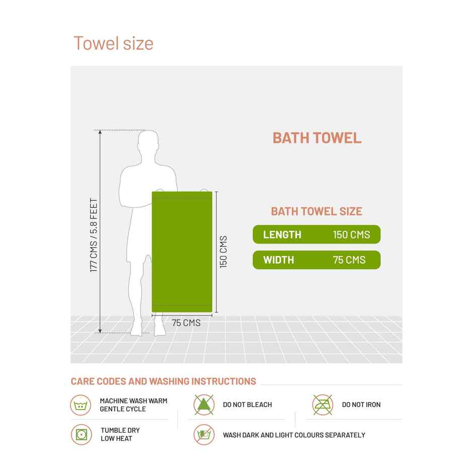 D'Decor Zero Twist Premium Cotton Bath Towel | High Absorbency | Magenta