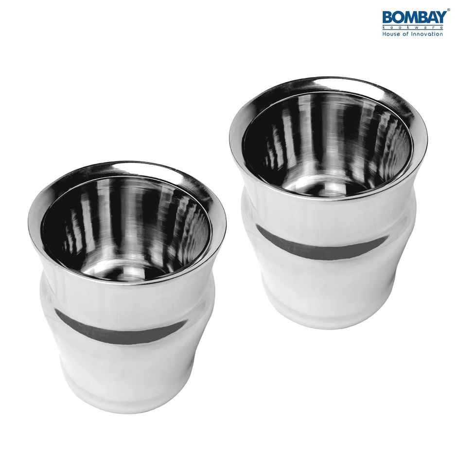 Bombay Kookware Stainless Steel Brezza Mug Pack Of 2
