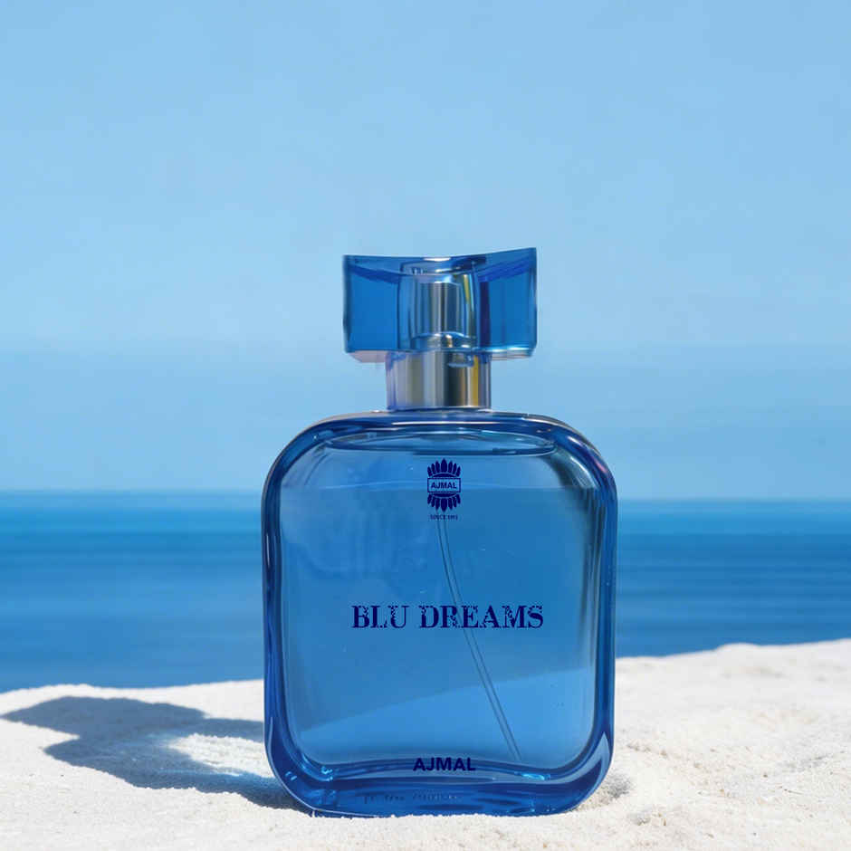 Ajmal Blu Dreams Eau De Parfum | Long Lasting Scent Spray | Fougere Perfume Gift For Men