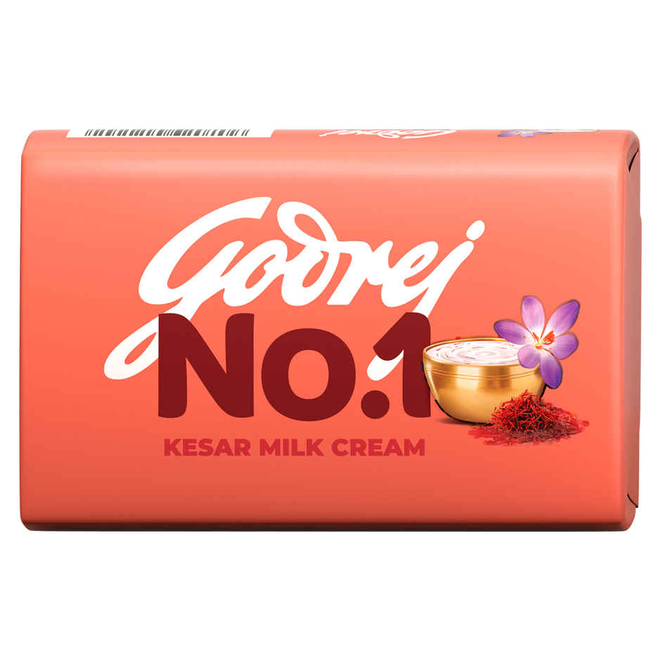 Godrej No.1 Bath Soap - Kesar & Milk Cream