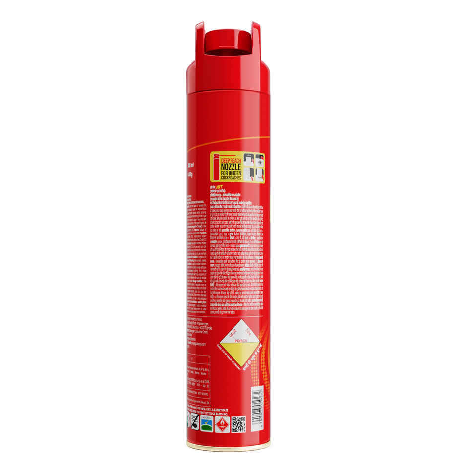 Hit Crawling Cockroach Killer Spray with Deep-Reach Nozzle