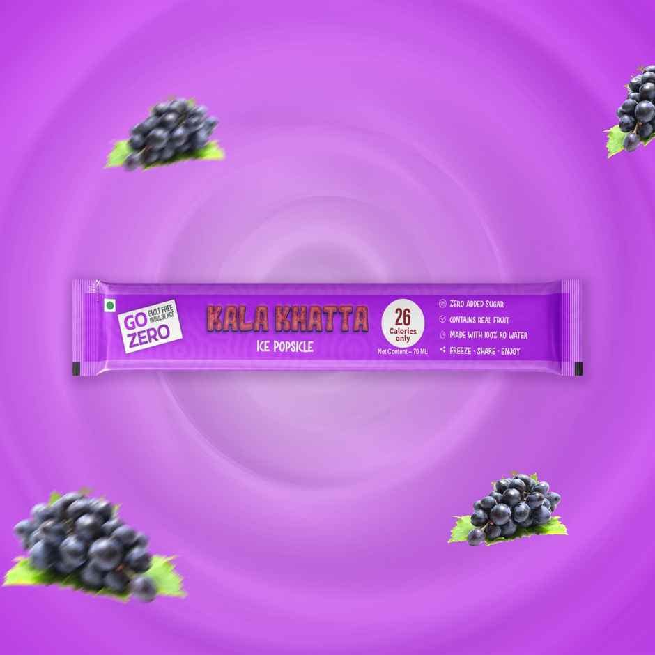 Go Zero Kalakhatta Low Calorie Ice Popsicle