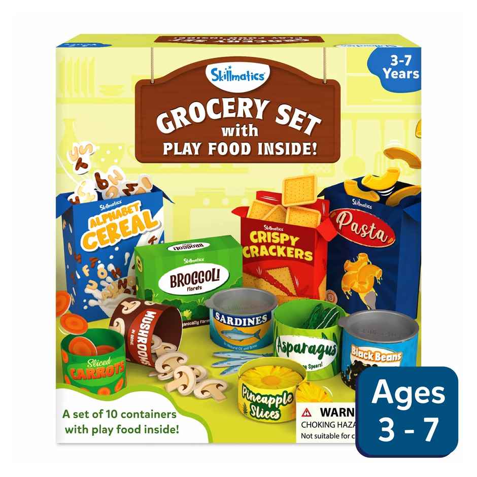 Skillmatics Grocery Set - Realistic Pretend Play Toys