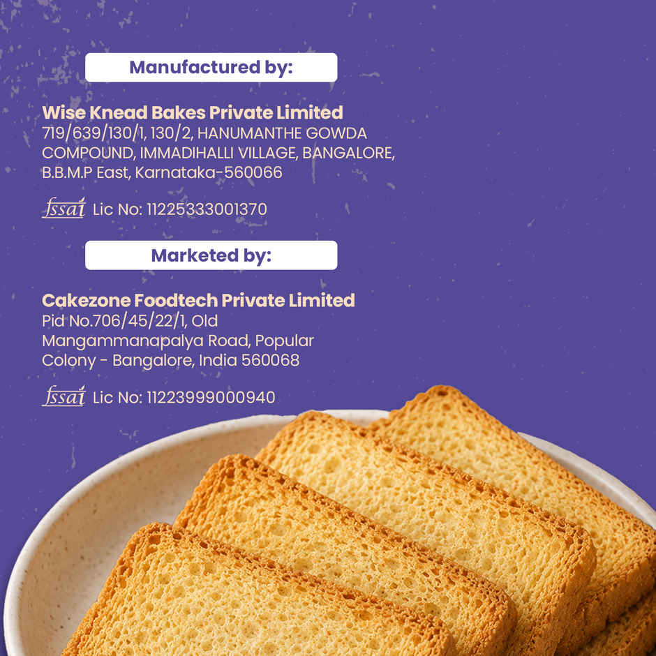 Cakezone Elaichi Rusk