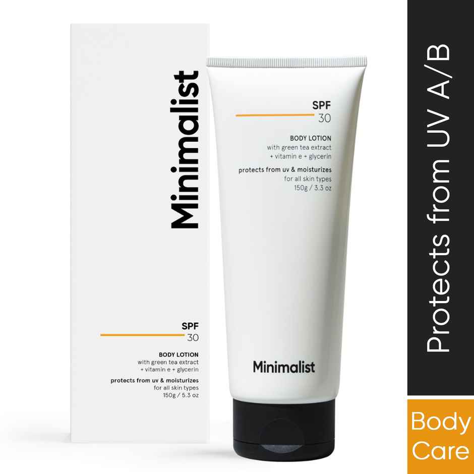 Minimalist SPF 30 Body Lotion With Vitamin E, Glycerin