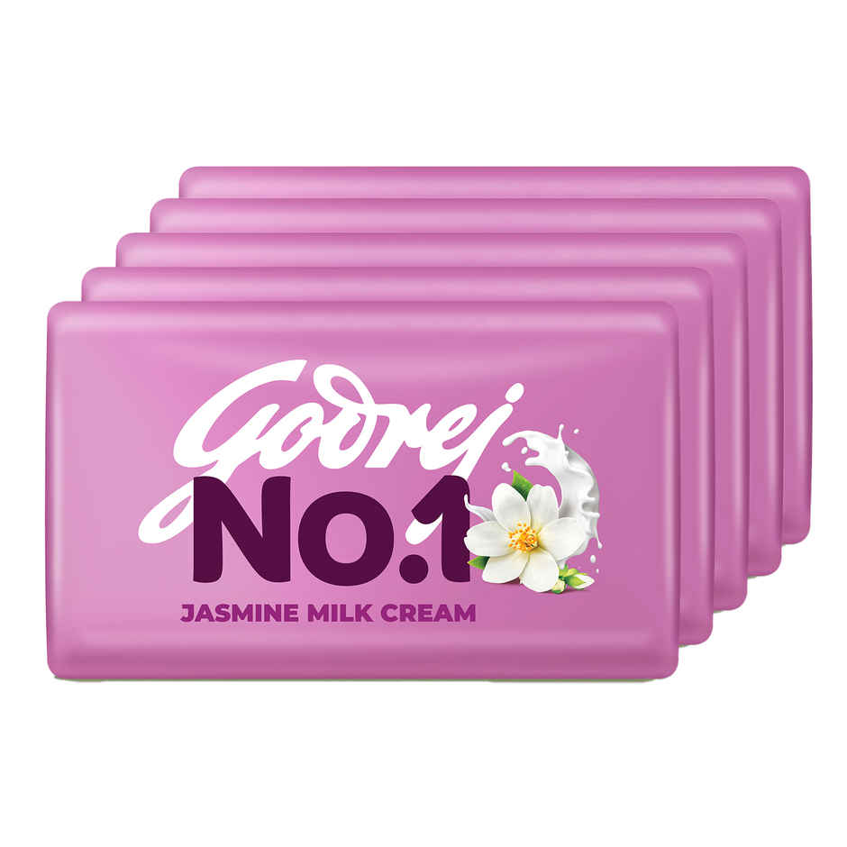 Godrej No.1 Bath Soap - Jasmine & Milk Cream