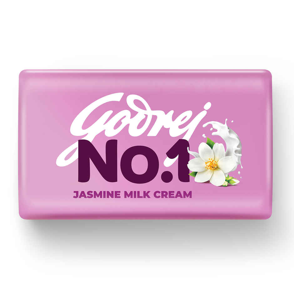 Godrej No.1 Bath Soap – Jasmine & Milk Cream