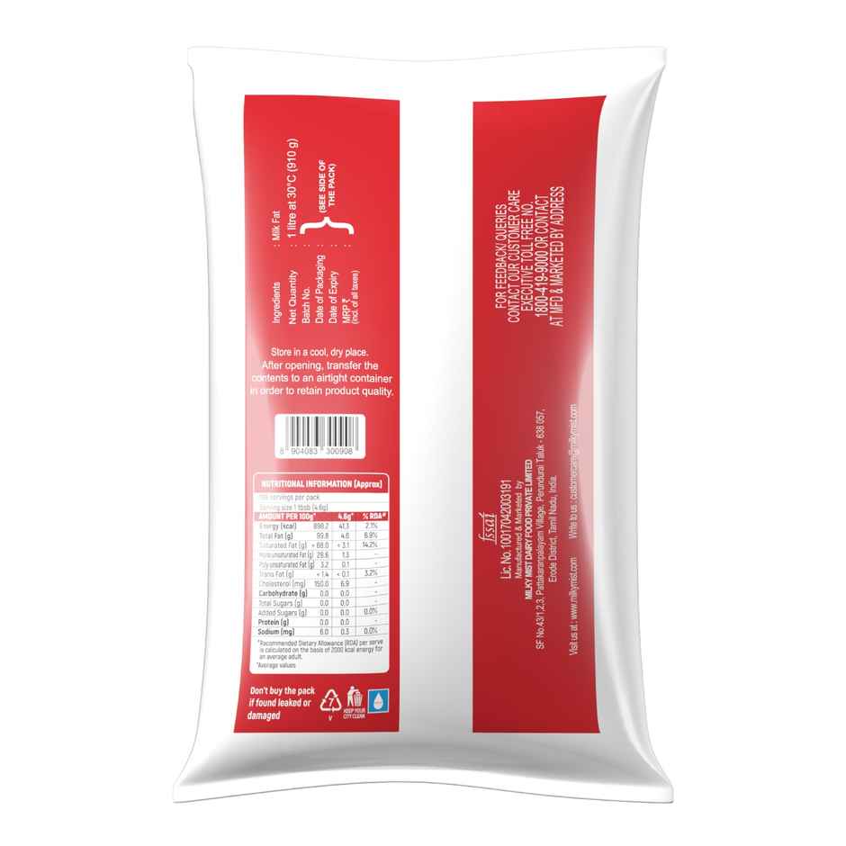 Milky Mist Cow Ghee | Pouch
