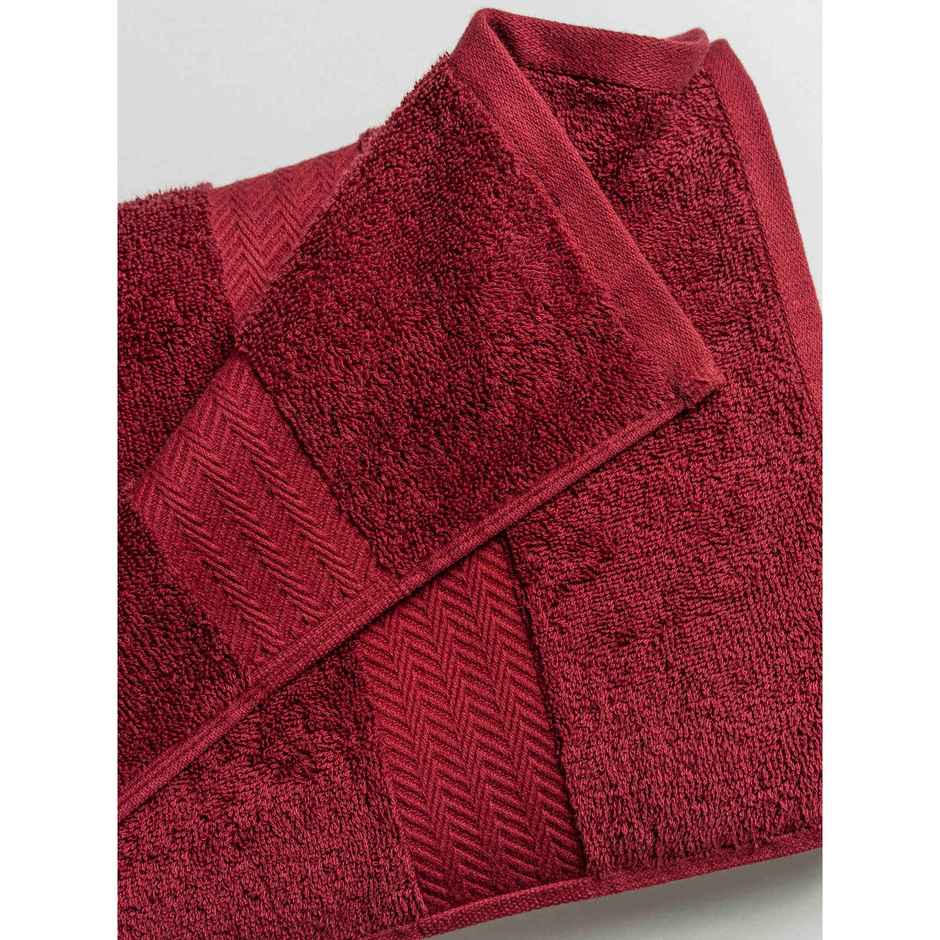 D'Decor Zero Twist Premium Cotton Bath Towel | High Absorbency | Magenta