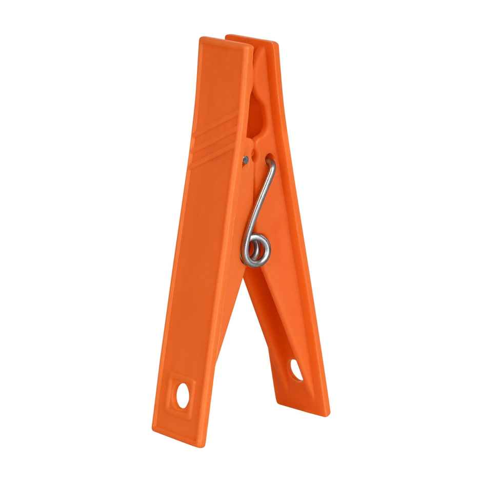 Megha Cloth Clips / Cloth Pegs - (12 Pieces) - Orange