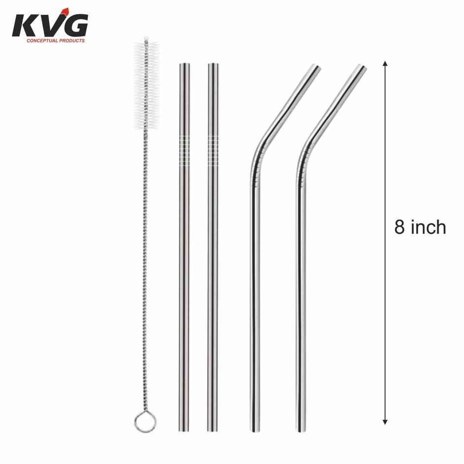 KVG Reusable Drinking Straw | Large Steel Straw | Cocktail Straw , Food Safe Straw