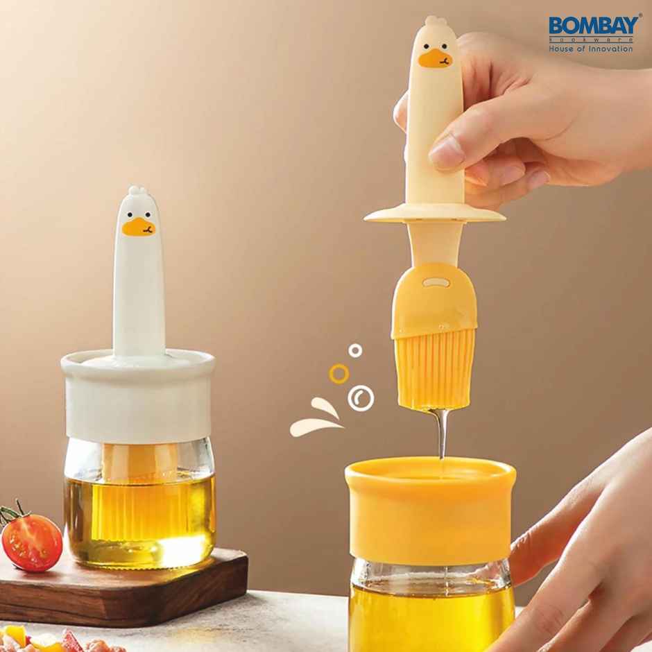 Oil Dispenser Bottle with Silicone Brush | 250 ml