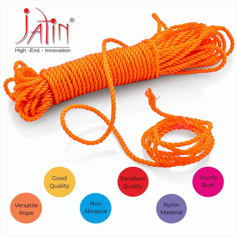 Jatin Nylon Rope | Assorted | 15 m