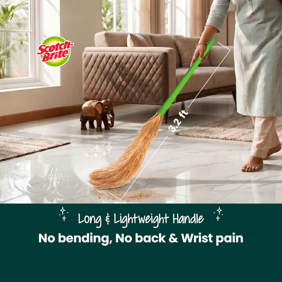 Scotch-Brite Classic No Dust Broom | Regular Size | 44.5 in