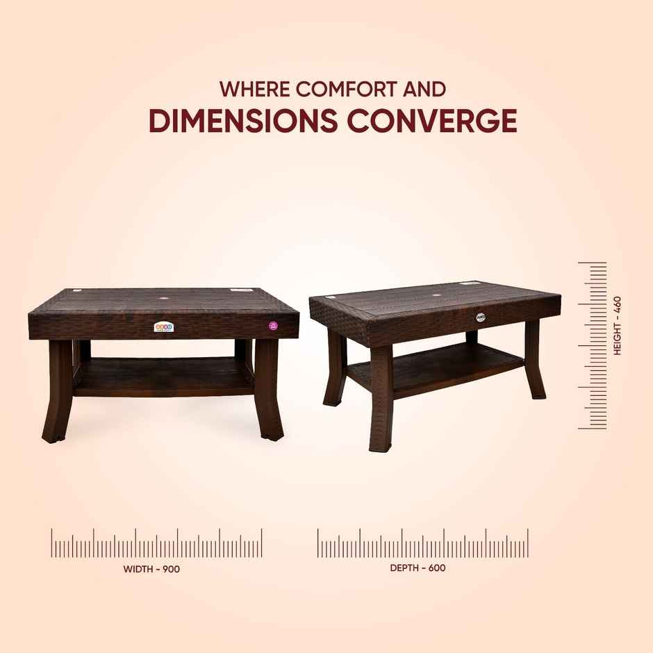 Avro Furniture Viva Plastic Centre Table | Brown