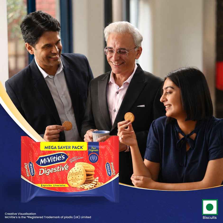 Mcvitie's Digestive High Fibre Biscuits With Goodness Of Wholewheat,Super Saver Family Pack